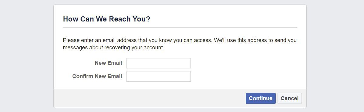 Let Facebook know how they can reach you