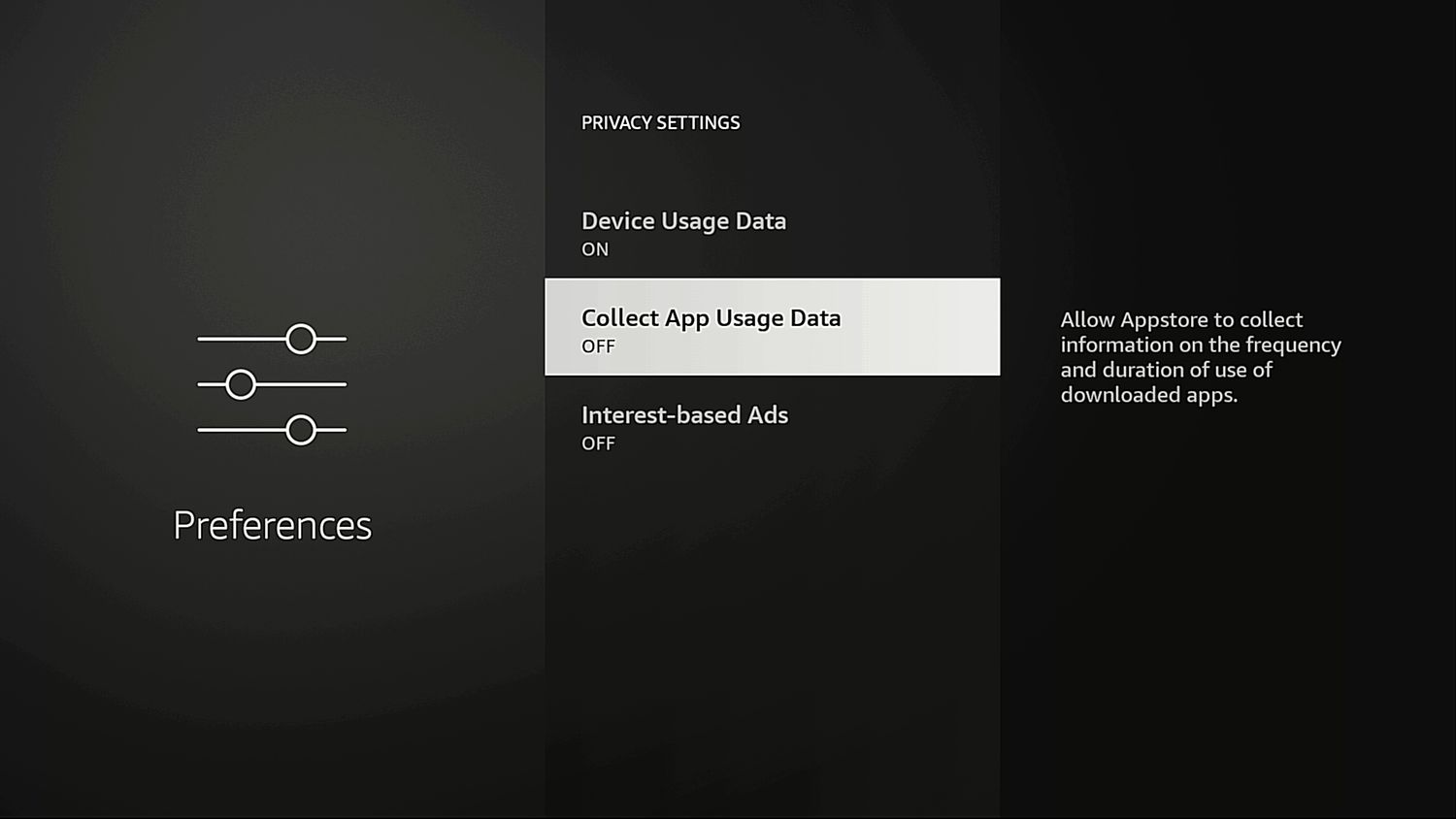Fire TV Collect App Usage Data Setting - Come rimuovere gli annunci dai dispositivi di streaming