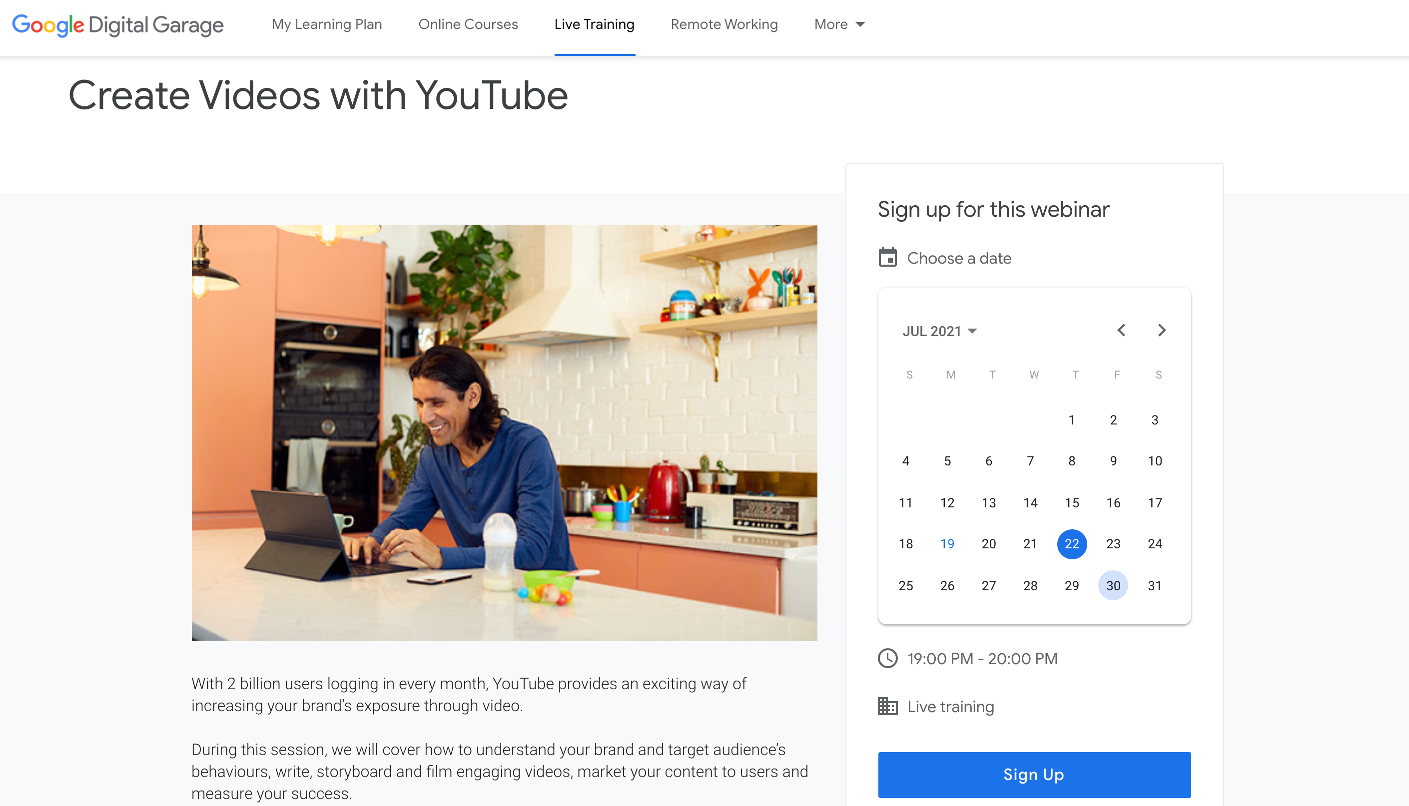 Google Digital Garage Webinar Live Training