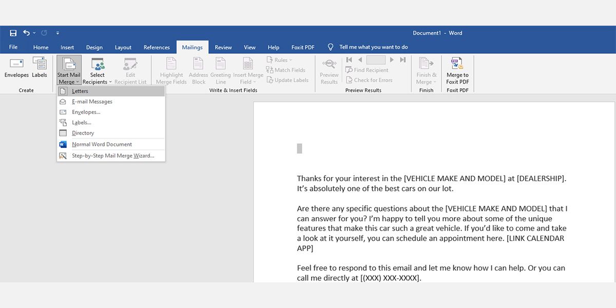 Place where to find Start Mail Merge on Excel Ribbon