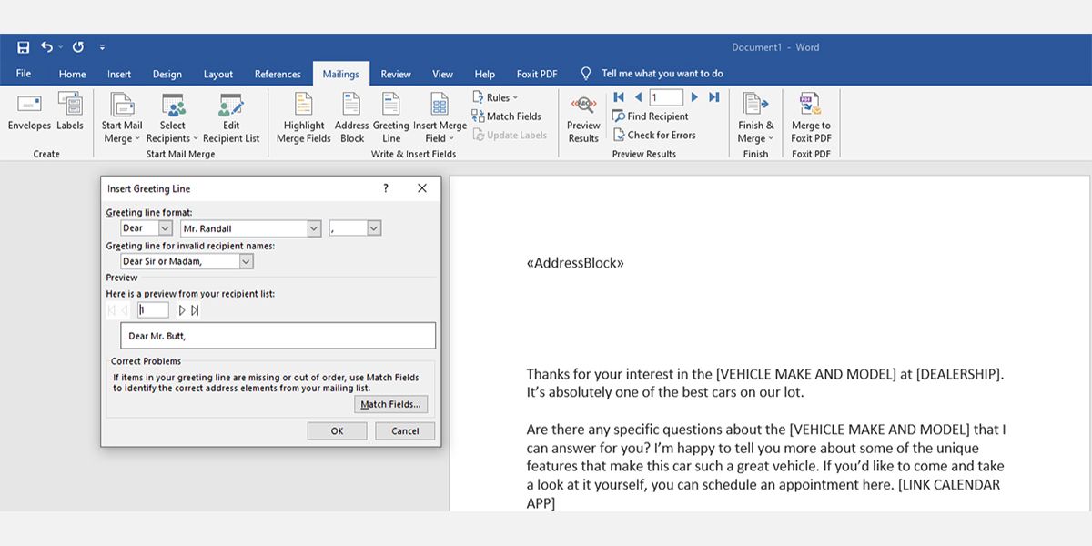 link outlook to work for mailmerge on a mac