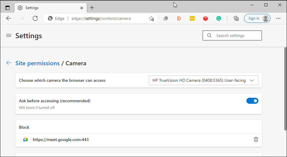 Microsoft edge allow camera permission Chrome - 7 modi per risolvere la fotocamera di Google Meet non riuscita