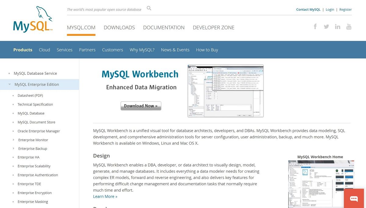     Outil d'administration système Linux MySQL Workbench