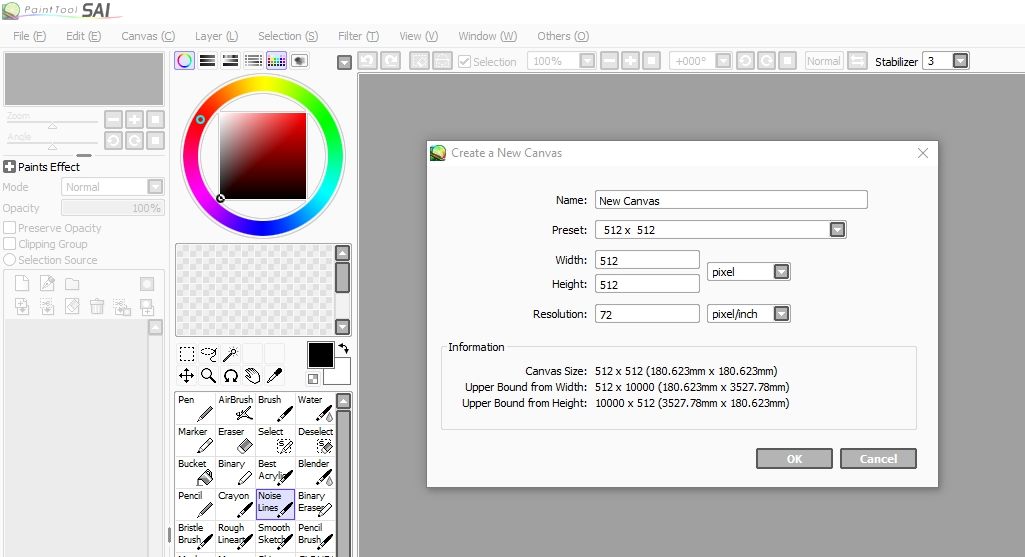 paint tool sai how to use magic wand tool