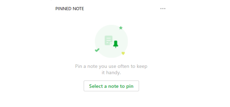 Evernote Pinned Note