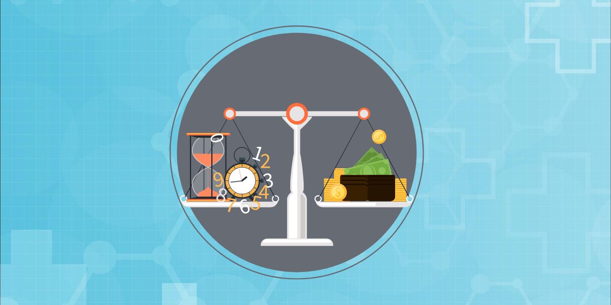 Illustration showing time, resource, and budget estimation