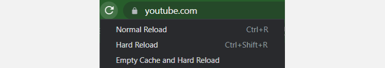 key commands for hard reload and empty cache chrome mac
