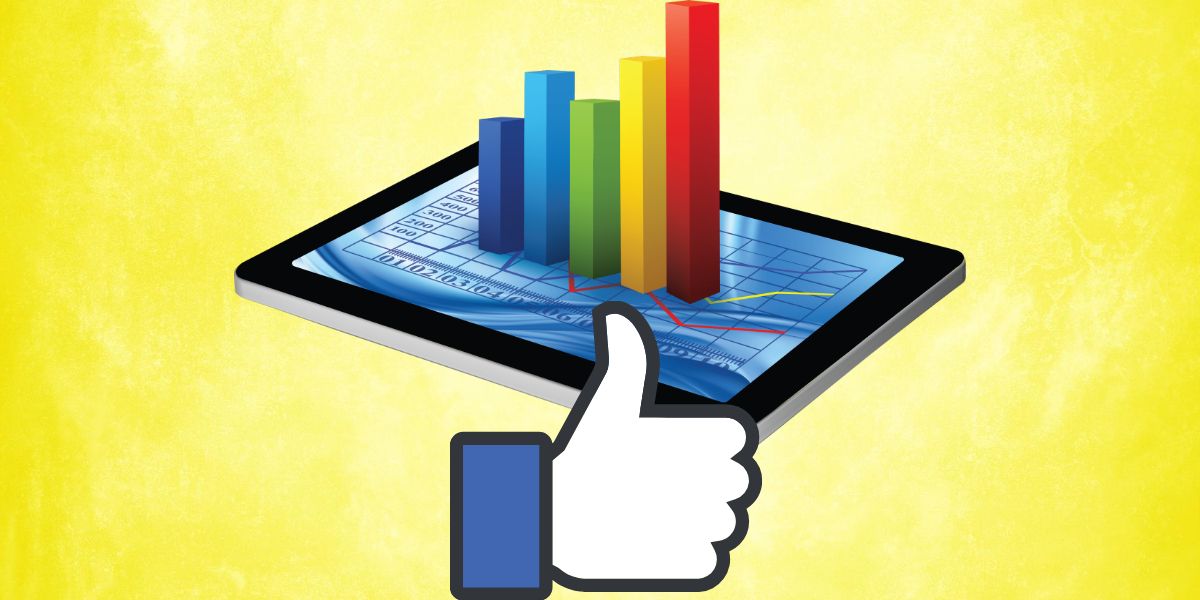 Illustration of social media likes as metrics