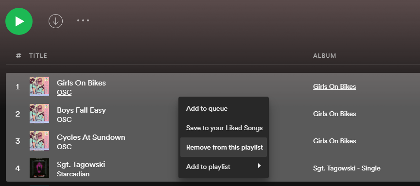 can you delete multiple songs at once spotify