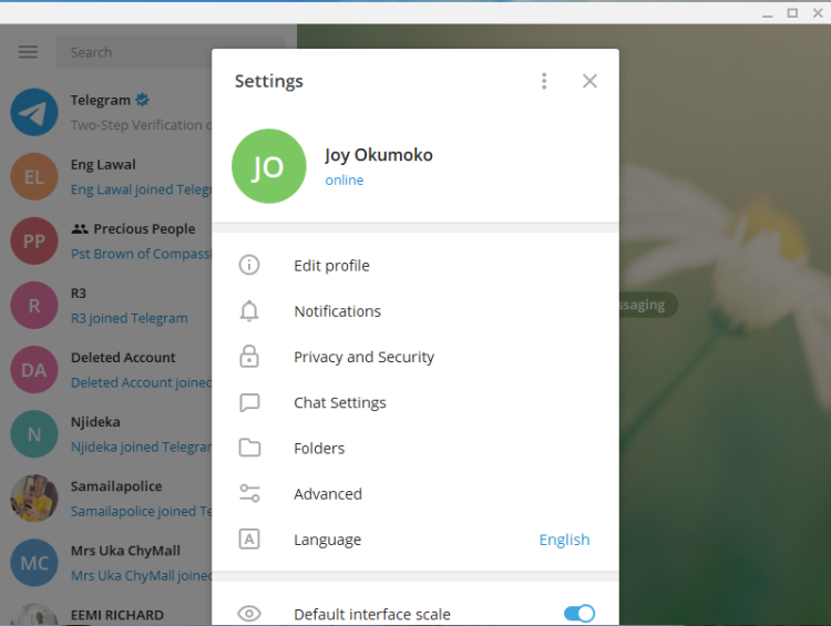 Telegram 2SV click Settings 1 - Come abilitare la verifica in due passaggi in Telegram