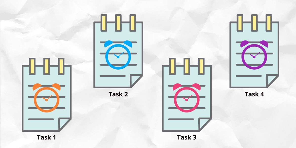 Illustration of allotting time to timeboxes