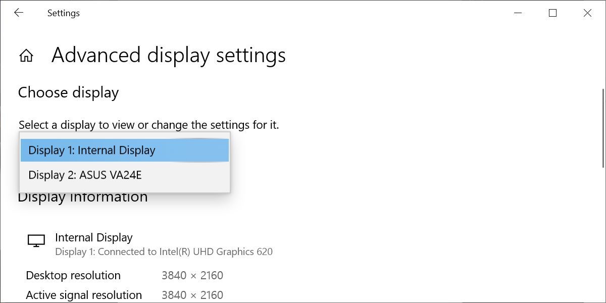 Windows 10 Settings Menu Advanced Display Settings - 3 semplici passaggi per l’installazione di un doppio monitor in Windows 10
