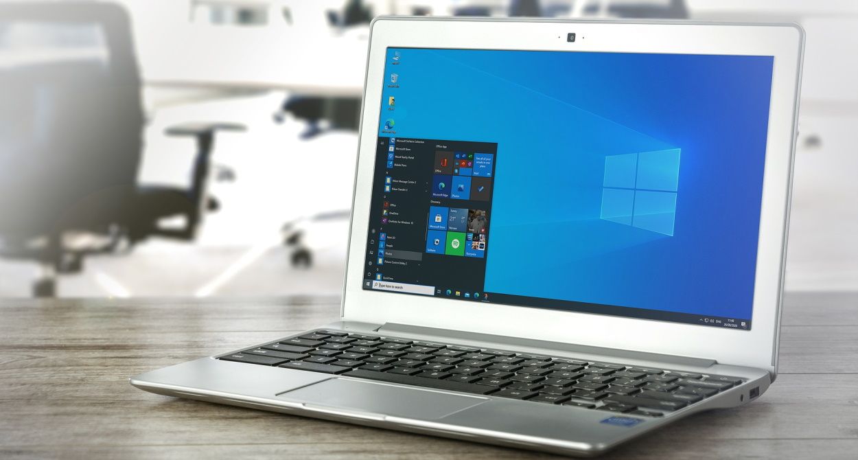 Windows Laptop on a desk