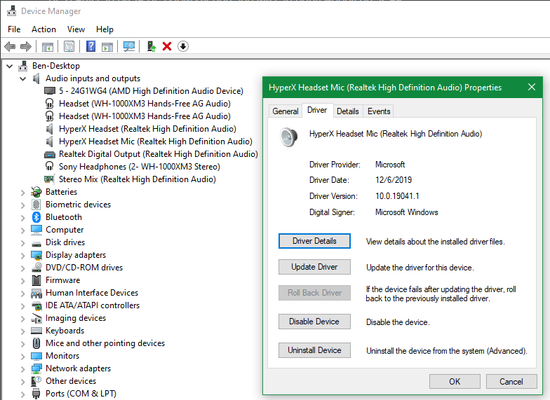 idt audio driver windows 10 mute