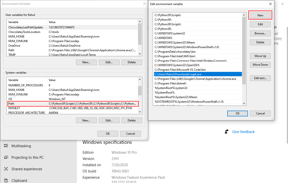 Unterbrochener Download in Google Chrome? Wie man erfolgreich wieder aufnimmt - add wget to system environment variable 3