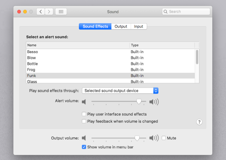 adjust the sound effects settings in sound preferences - L’audio del Mac non funziona? 7 soluzioni facili per problemi audio su Mac