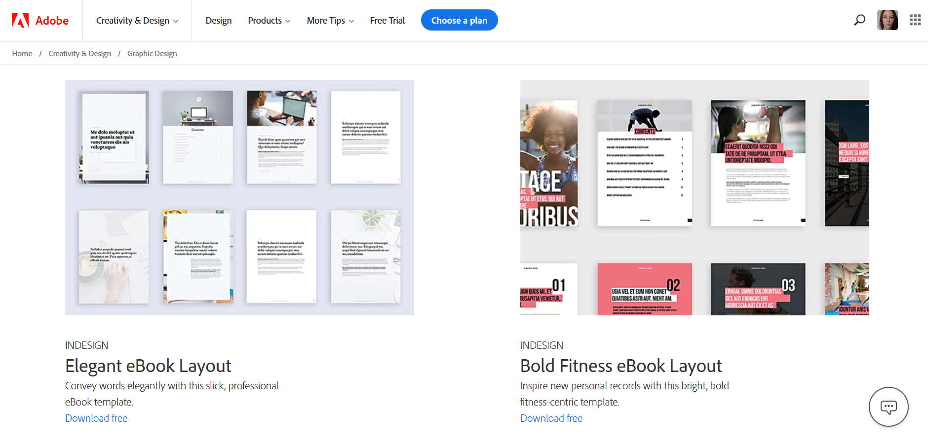 Adobe InDesign eBook Templates