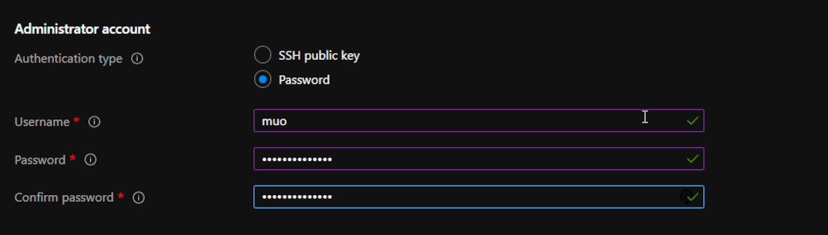 Erfahren Sie, wie Sie mit Azure eine virtuelle Maschine in der Cloud bereitstellen und konfigurieren Configure - azure vm administrator account