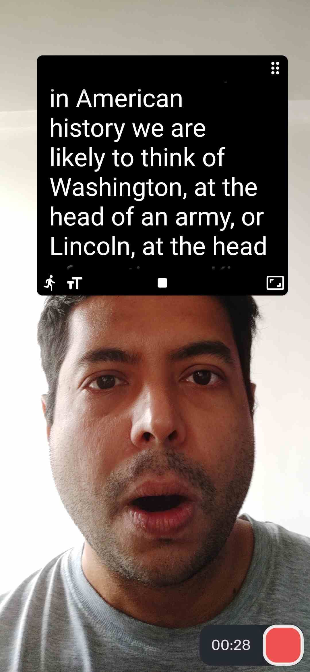 Speechway is the best teleprompter app for Android, adding a widget over any app that uses a camera