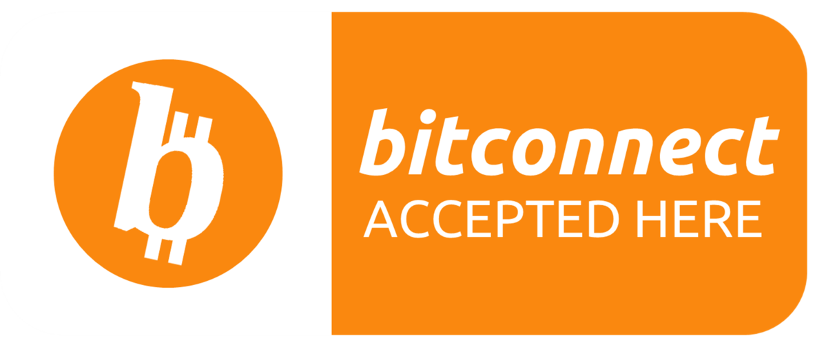 'bitconnect accepted here' symbol