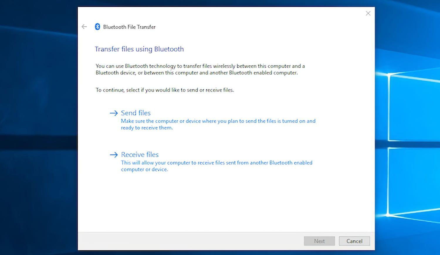 transfer files over bluetooth