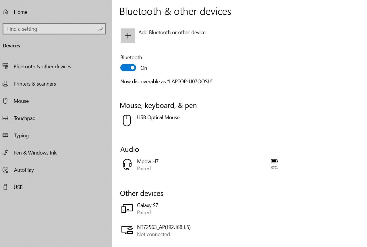bluetooth settings - 5 modi per condividere file da PC o laptop a un telefono Android