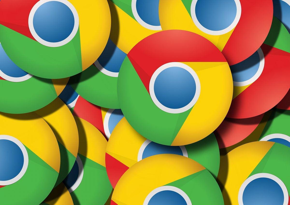 An overlapping image with several Google Chrome browser logos intersecting