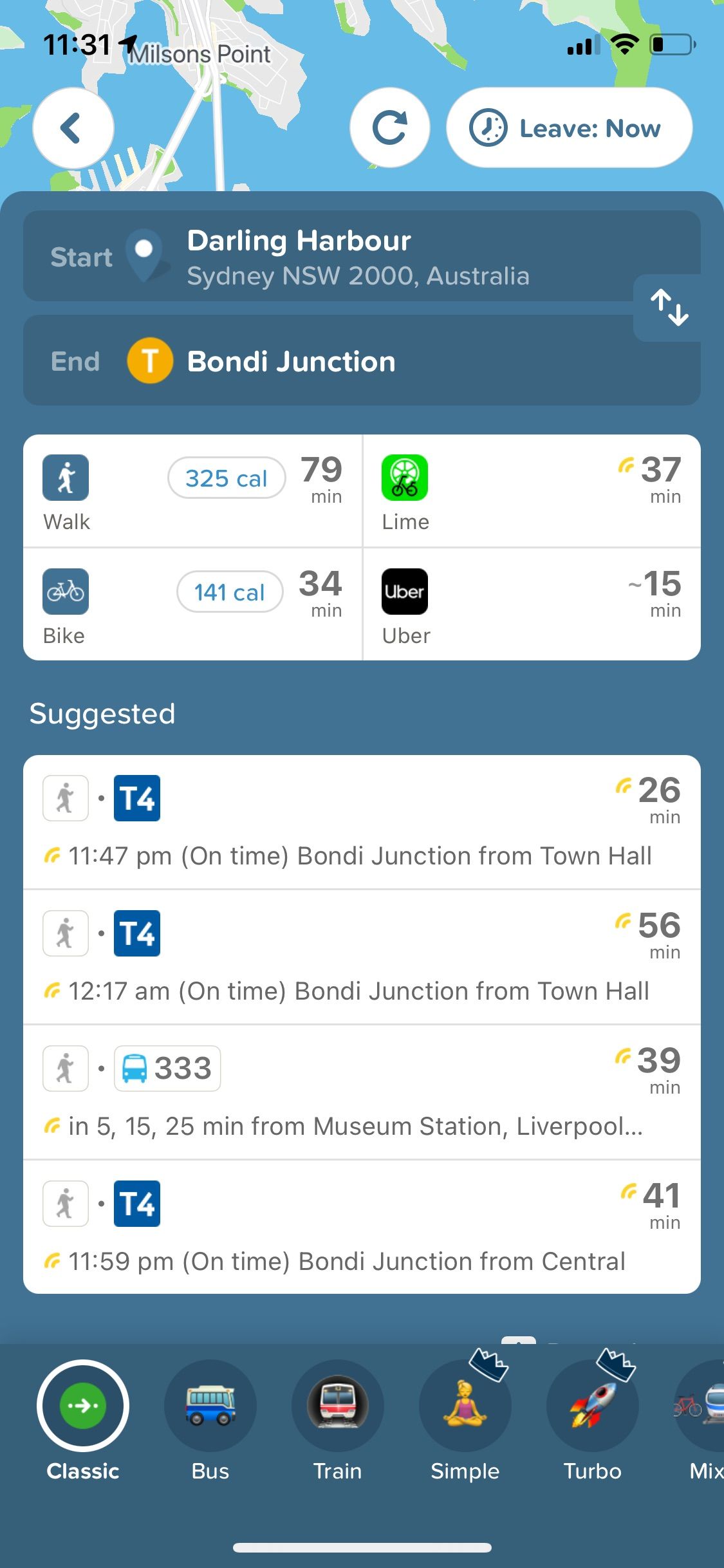 citymapper app route suggestions