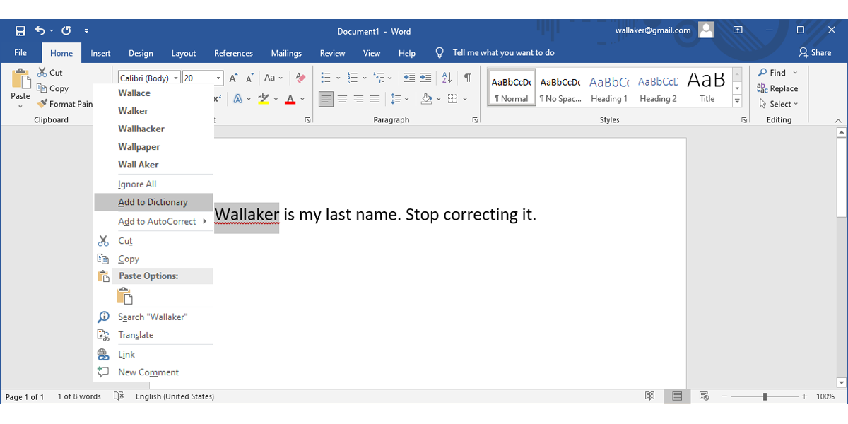 So beheben Sie Probleme mit der Microsoft Word-Rechtschreibprüfung: 8 Tipps und Korrekturen - correct name 1