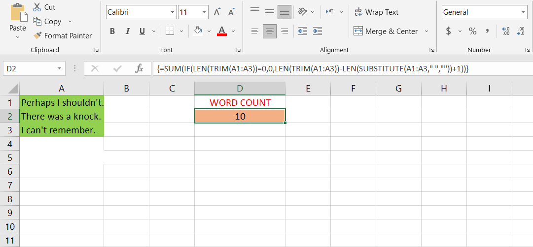 So zählen Sie Wörter und Zeichen in Excel mit der LEN-Funktion - count excel