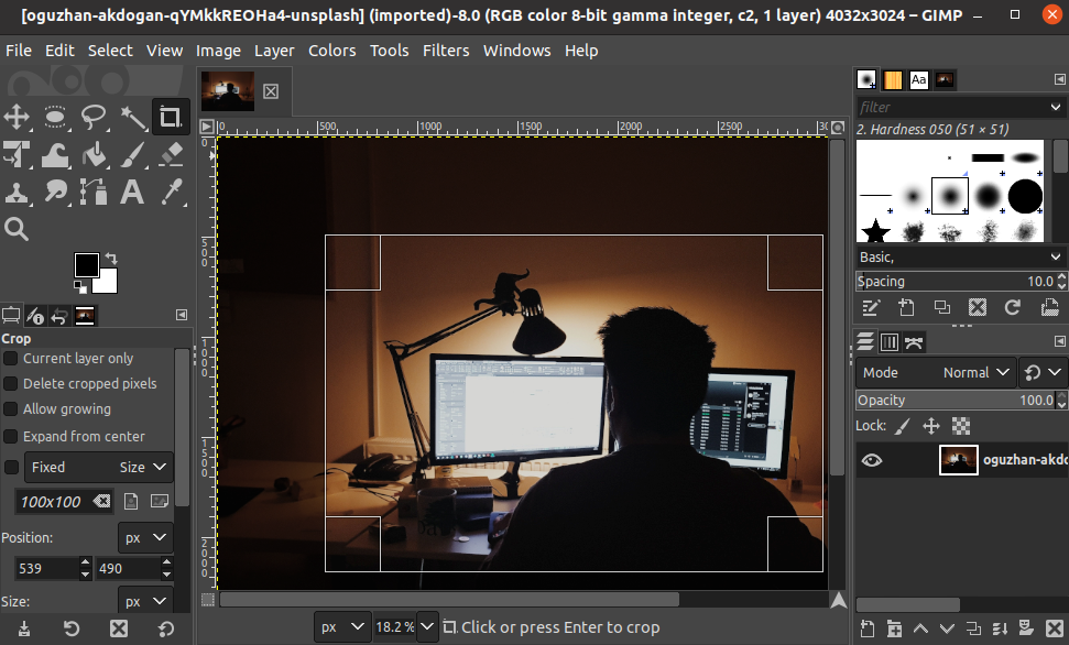 cropping an image with ubuntu - Come installare e utilizzare GIMP su Ubuntu