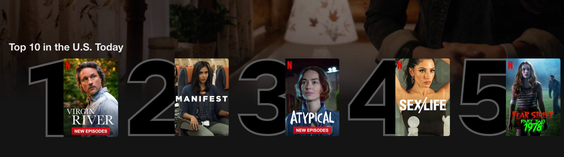 Netflix's current top ten 