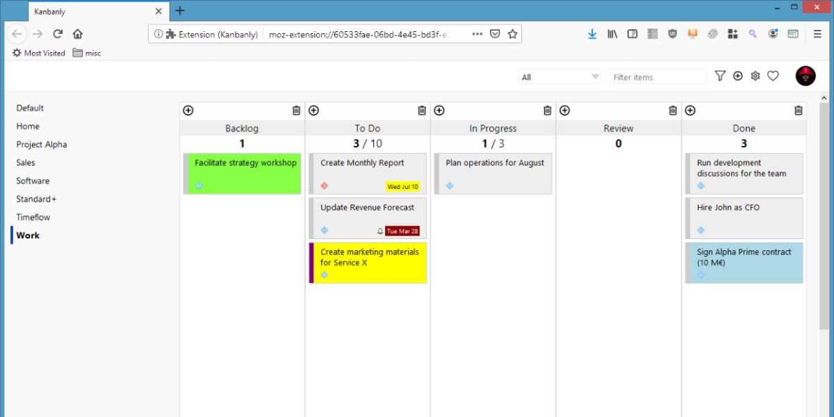 Kanbanly turns your Google Tasks into a kanban board on Chrome and Firefox