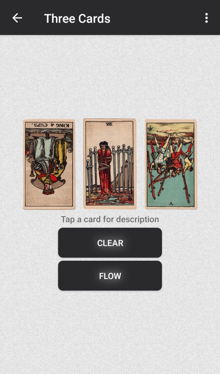 tarot divination reading screenshot