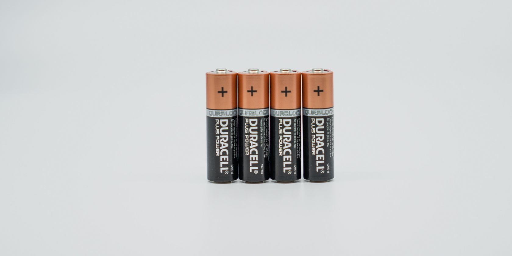Photo of duracell batteries lined up against each other