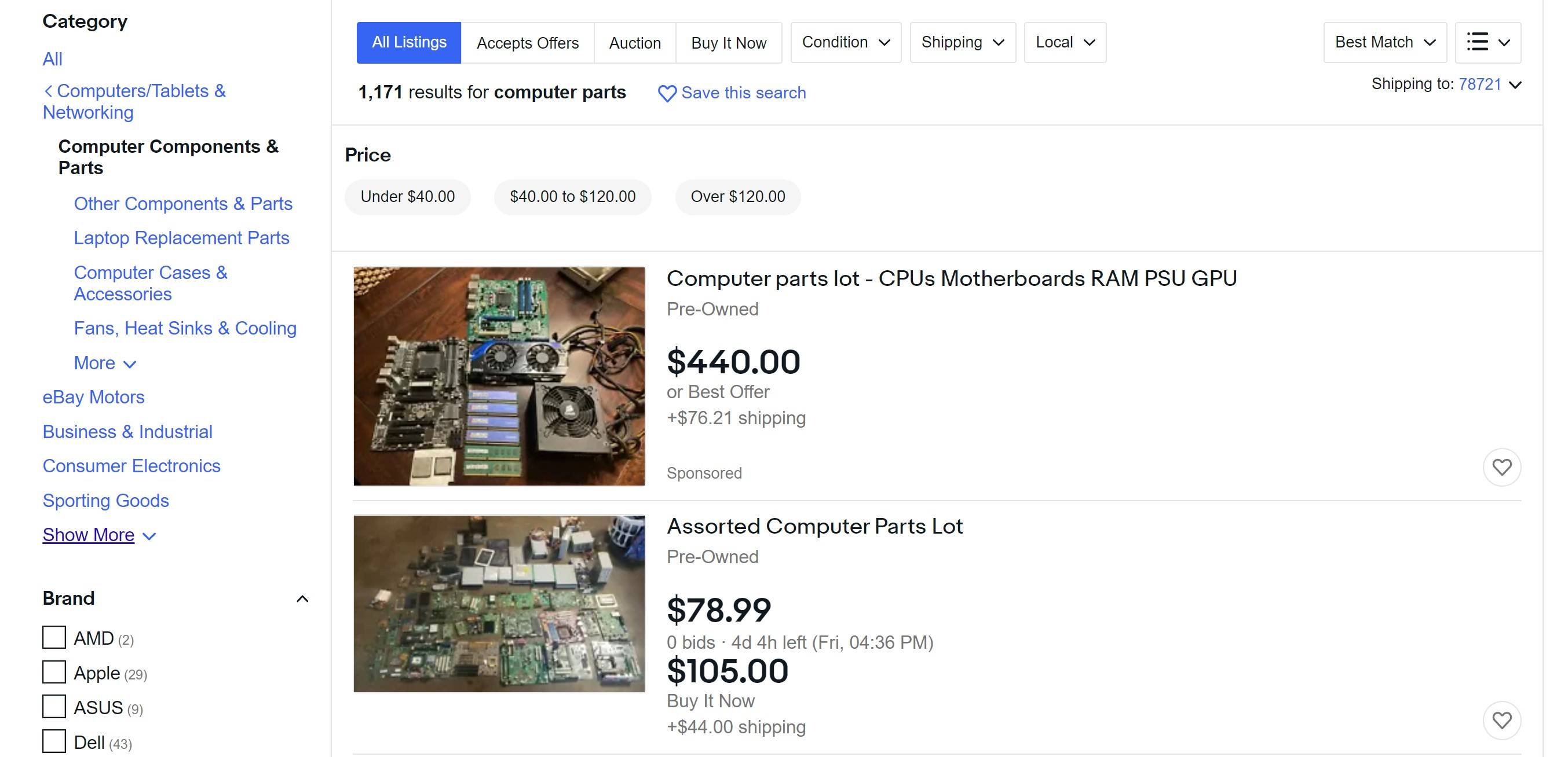 verkoopgebied eBay