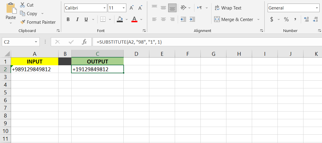 excel substitute - Come utilizzare la funzione SOSTITUISCI in Excel