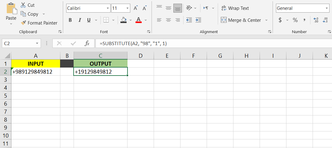 Excel Substitute List Of Words