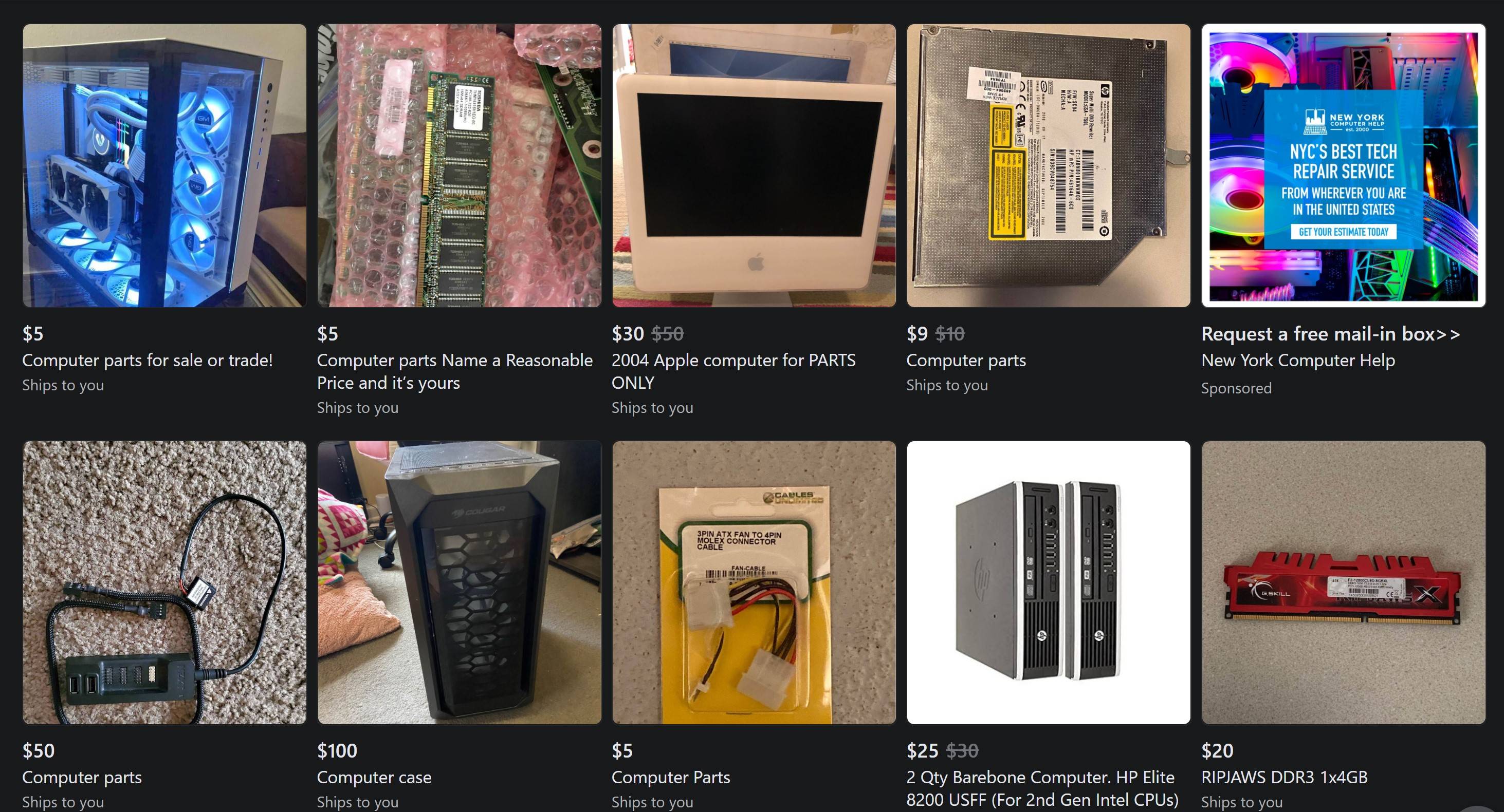 Facebook Marketplace area