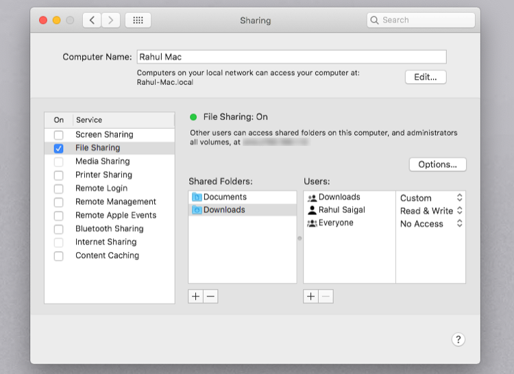 how to transfer files mac to pc over ethernet