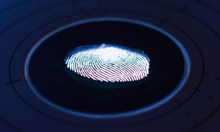 biometrics fingerprint on screen
