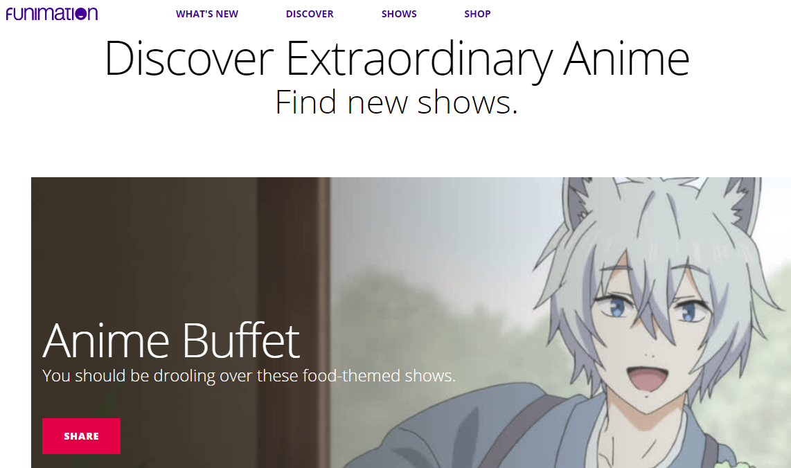 funimation discover tab - I 6 migliori servizi di streaming di anime (gratuiti e a pagamento)