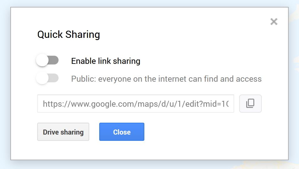create a custom map to share with public