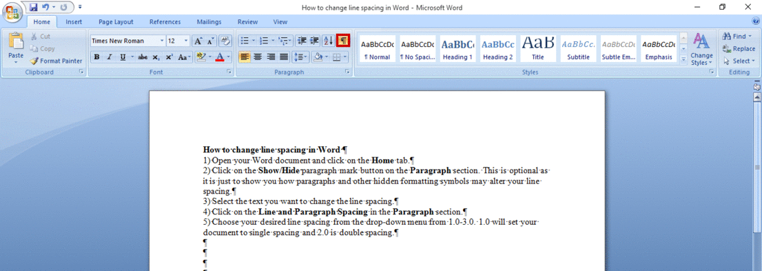 how-to-change-line-spacing-in-word