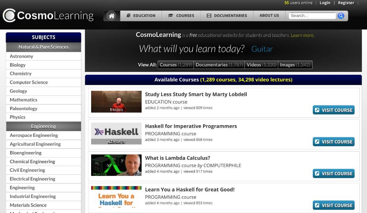 CosmoLearning has been curating the best resources to learn anything online since 2007