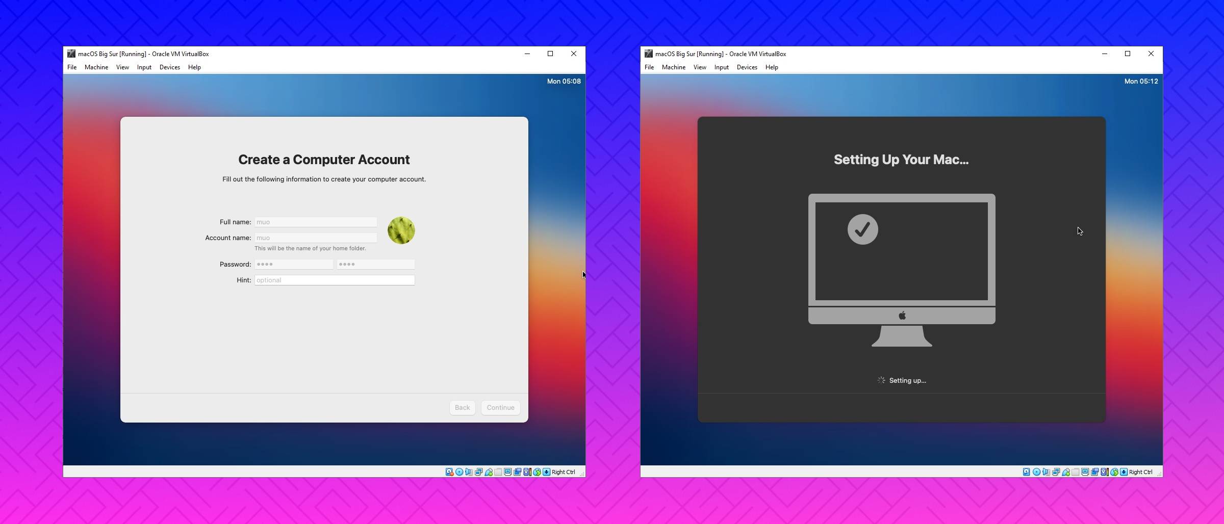Run mac os on windows 10 virtualbox