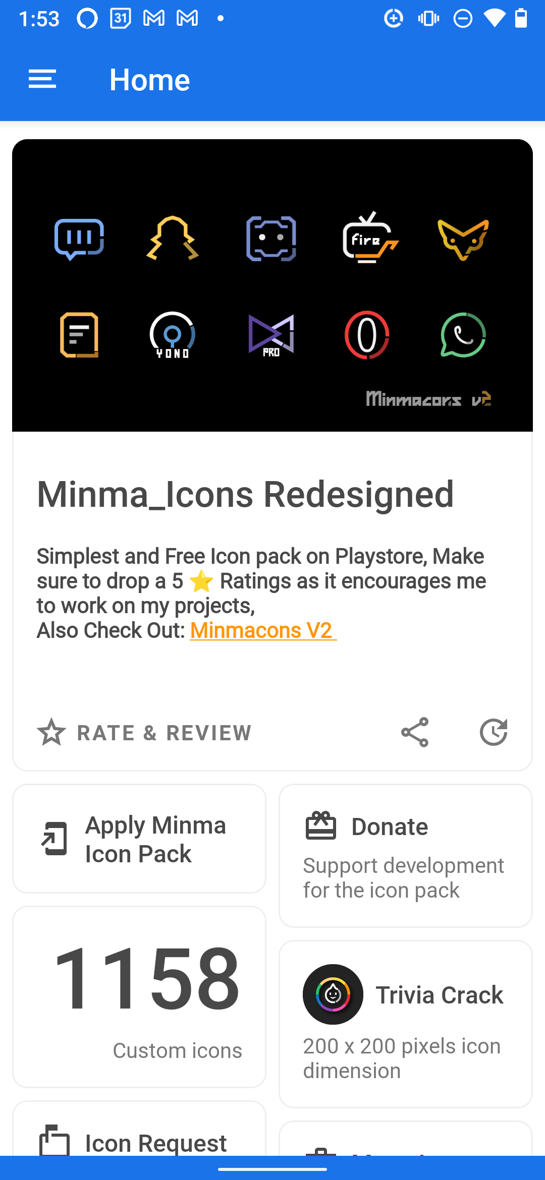 minma icon pack is a two-click apply