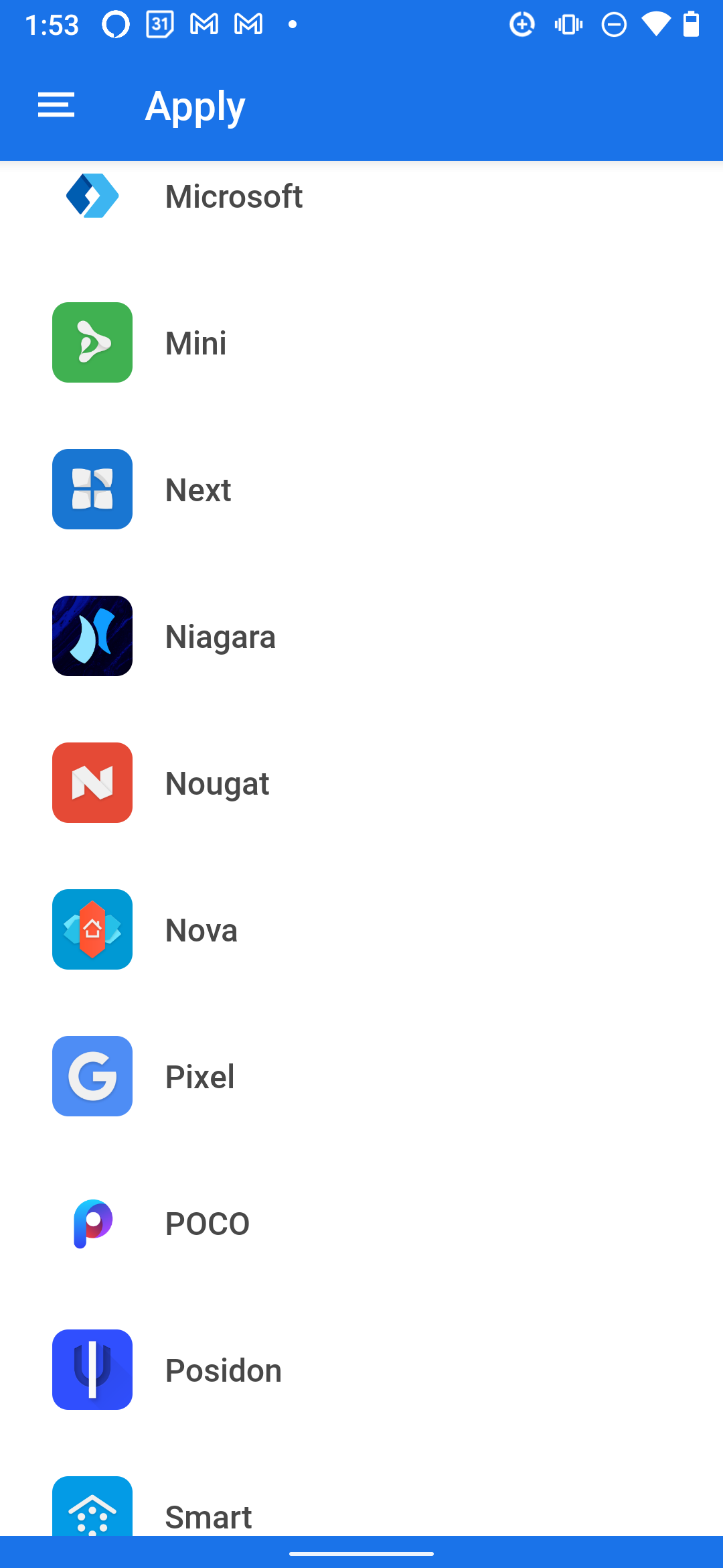 minma icon pack is a two-click apply for nova launcher