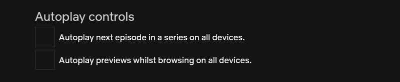 netflix autoplay controls