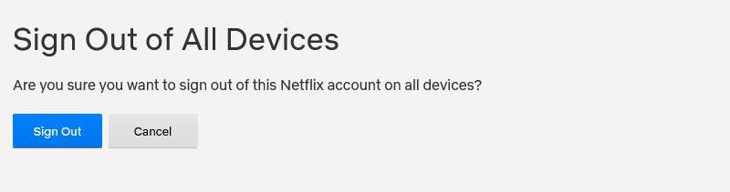 netflix sign out all devices